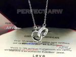 Perfect Replica Cartier Stainless Steel Sliver Love Pendant Necklace With Double Rings